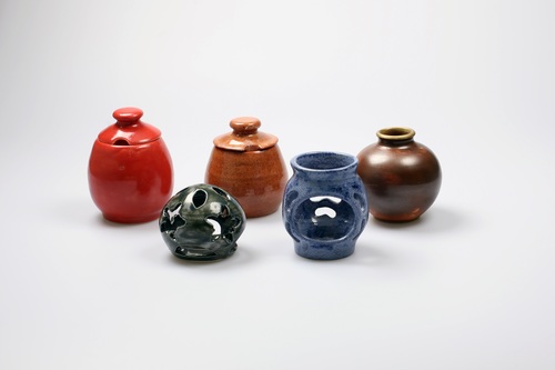 Exquisite ceramic pot Stock Photo