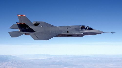 F-35 fighter Stock Photo 01