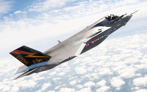 F-35 fighter Stock Photo 03