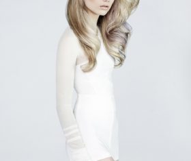 Fashion girls different hairstyles Stock Photo 02