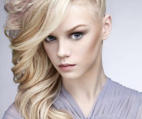 Fashion girls different hairstyles Stock Photo 03