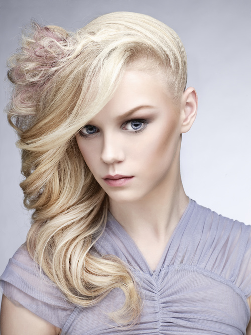 Fashion girls different hairstyles Stock Photo 03