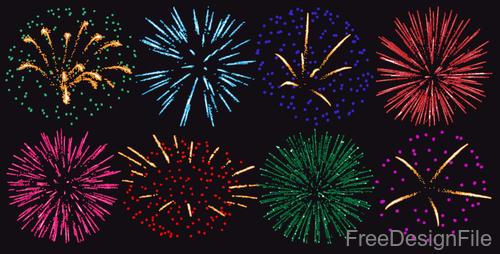 Festival firework beautiful design vector 02