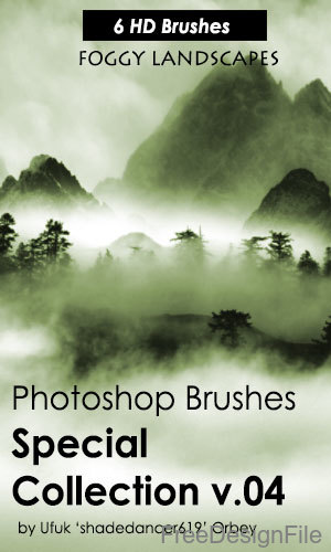 Foggy landscapes Photoshop Brushes