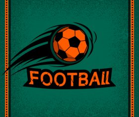 Football club vintage poster design vector 01