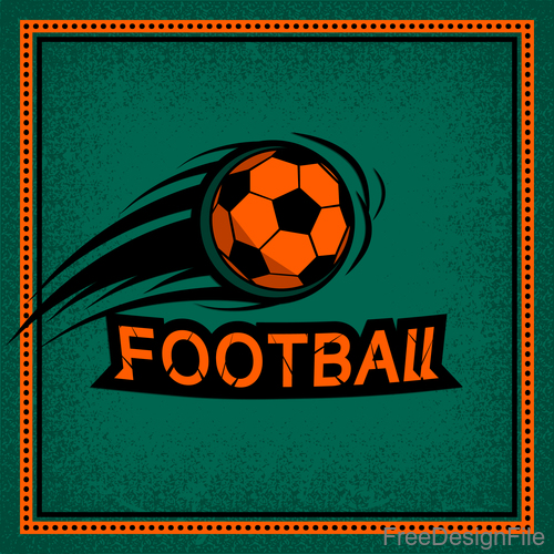 Football club vintage poster design vector 01