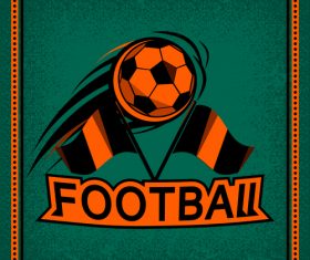 Football club vintage poster design vector 04