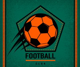Football club vintage poster design vector 06