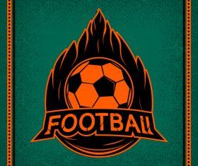 Football club vintage poster design vector 07