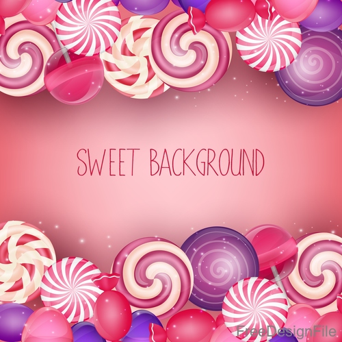 Fresh sweet background vector material 02