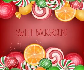 Fresh sweet background vector material 04