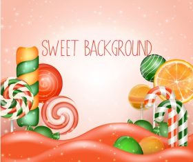 Fresh sweet background vector material 05