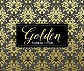 Golden oranments pattern elements vectors 03