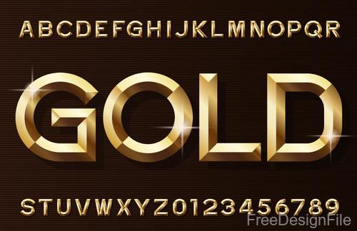 Golden shining numbers with alphabet vector