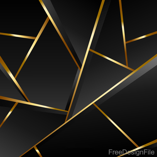 Golden with black background art vectors