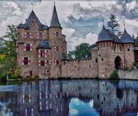 Gorgeous castle Stock Photo 09