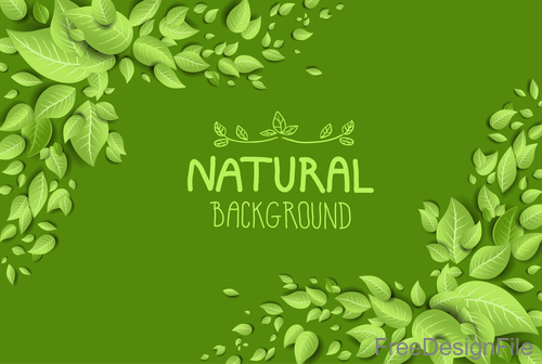 Green eco background vector design