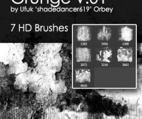 Grunge design HD Photoshop Brushes