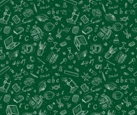 Hand drawn back to school pattern vectors 06