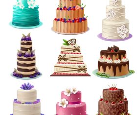 Happy birthday cake vector illustration