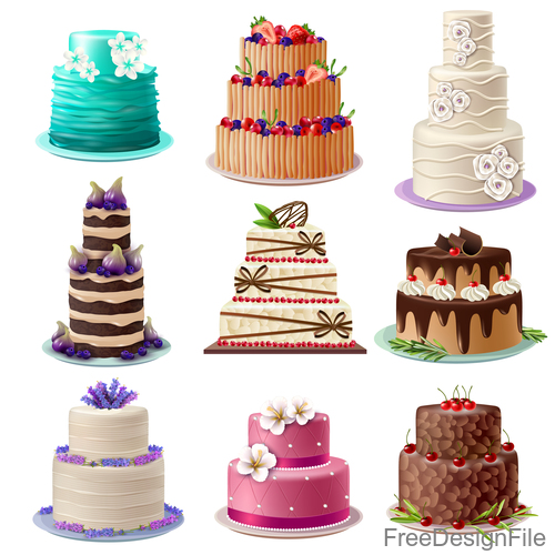 Happy birthday cake vector illustration