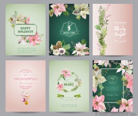 Holiday with christmas invitation card vector