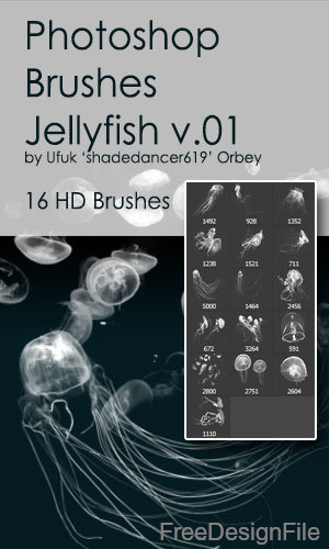 Jellyfish HD Photoshop Brushes