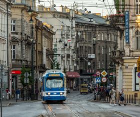 Krakow city landscape Poland Stock Photo 02