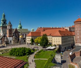 Krakow city landscape Poland Stock Photo 06