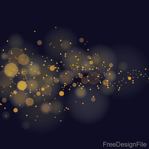 Light glowing effect with blurs background vector 01