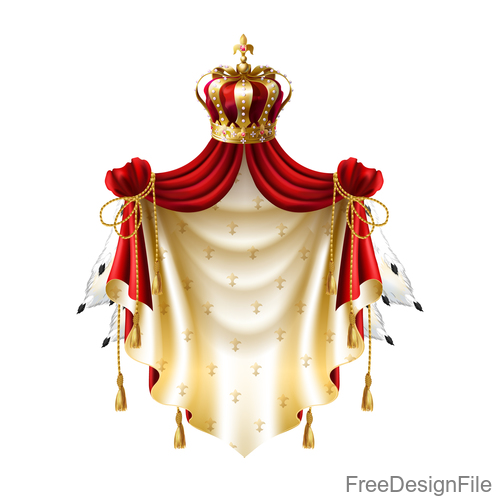 Medieval royal decorative vector