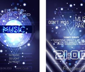 Modern music party poster template vector
