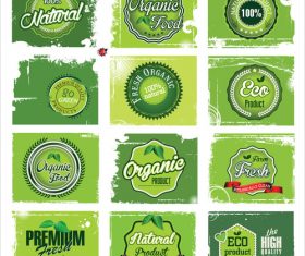 Green Leaf Tag Labels Free Vector Free Download