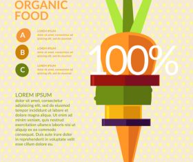 Organic food infographic vectors 01