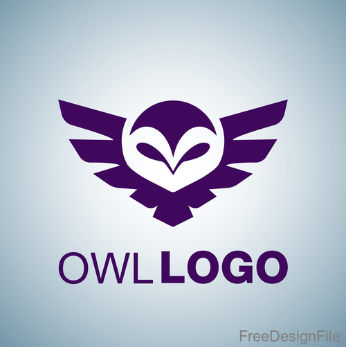 Owl logo design vectors set 01