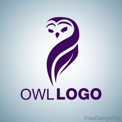 Owl logo design vectors set 02