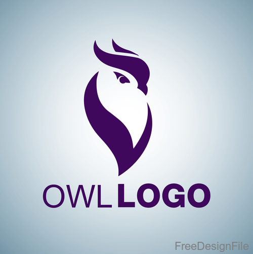 Owl logo design vectors set 04