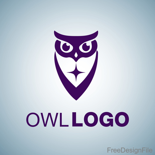 Owl logo design vectors set 05