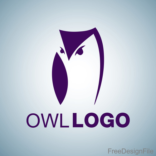 Owl logo design vectors set 06