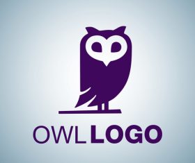 Owl logo design vectors set 07
