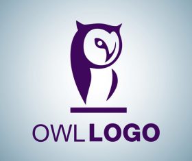 Owl logo design vectors set 08