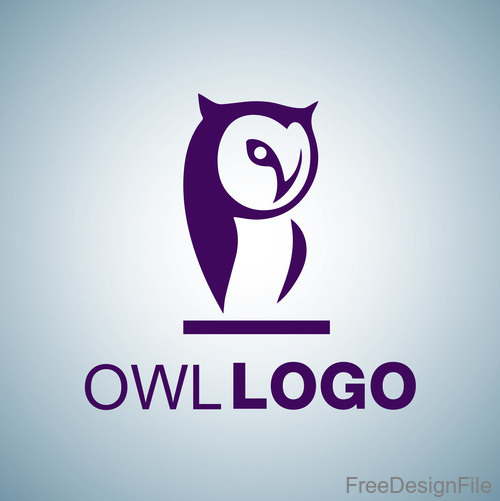 Owl logo design vectors set 08