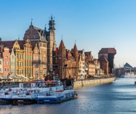 Polish city Gdansk city scenery Stock Photo 01