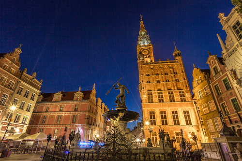Polish city Gdansk city scenery Stock Photo 02