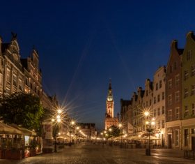 Polish city Gdansk city scenery Stock Photo 03