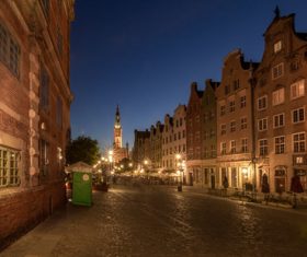 Polish city Gdansk city scenery Stock Photo 09
