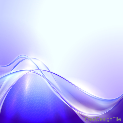 Purple transparent wave abstract vector 08