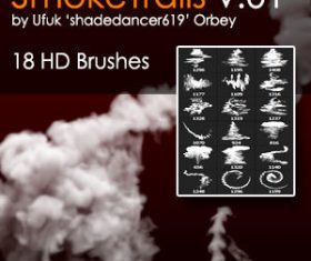 Smoke Trails Photoshop Brushes 01