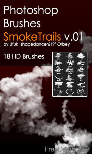 Smoke Trails Photoshop Brushes 01