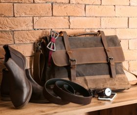 Stock Photo Shoes bag tie stylish mens accessories photo 07